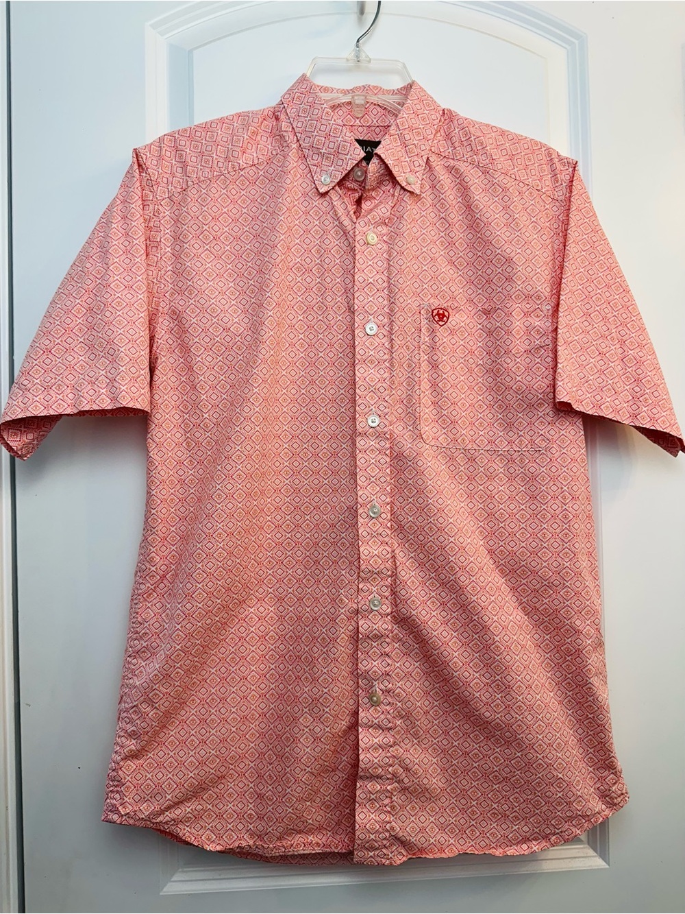 Ariat Coral Geometric Short-Sleeve Button-Down Shirt